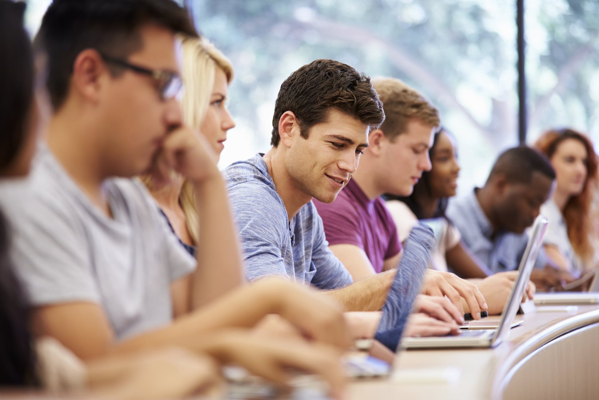 students taking sexual assault prevention programs on college campus